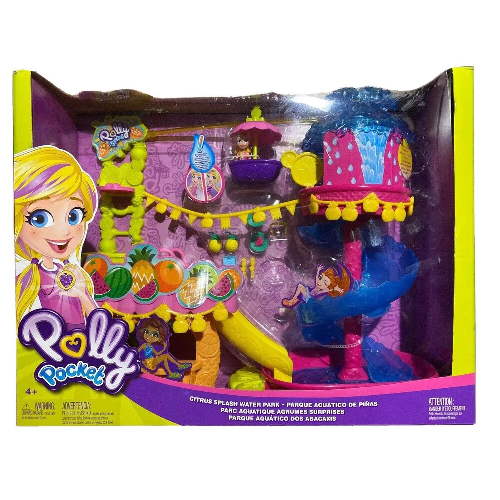 Polly Pocket Citrus Splash Water Park 2018 Interactive Playset Rare NEW SEALED